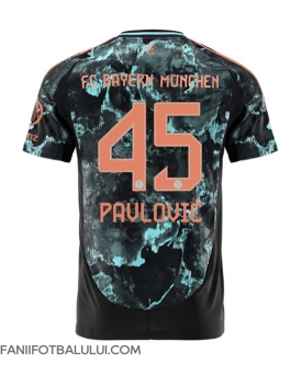 Bayern Munich Aleksandar Pavlovic #45 Tricou Fotbal Replică 2024-25 Barbati Deplasare